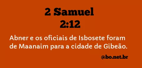 2 Samuel 2:12 NTLH