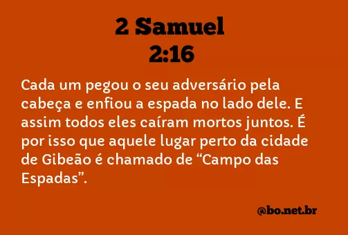 2 Samuel 2:16 NTLH