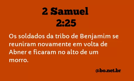 2 Samuel 2:25 NTLH
