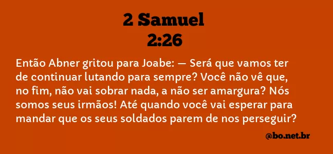2 Samuel 2:26 NTLH