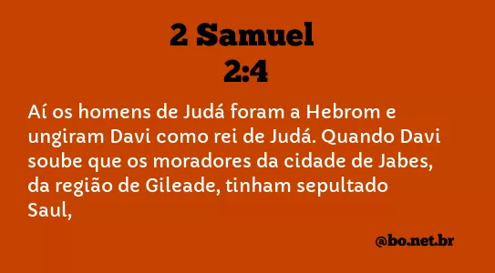 2 Samuel 2:4 NTLH