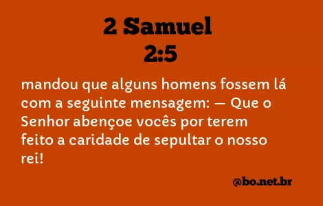 2 Samuel 2:5 NTLH