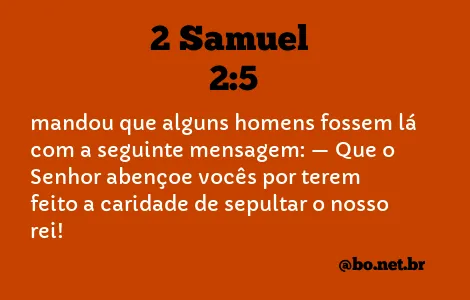 2 Samuel 2:5 NTLH