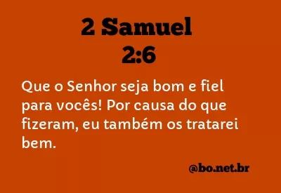 2 Samuel 2:6 NTLH