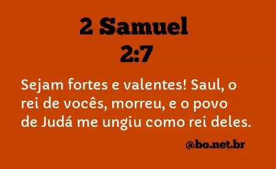 2 Samuel 2:7 NTLH