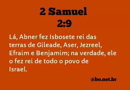 2 Samuel 2:9 NTLH