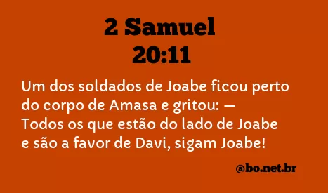2 Samuel 20:11 NTLH