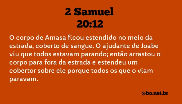 2 Samuel 20:12 NTLH