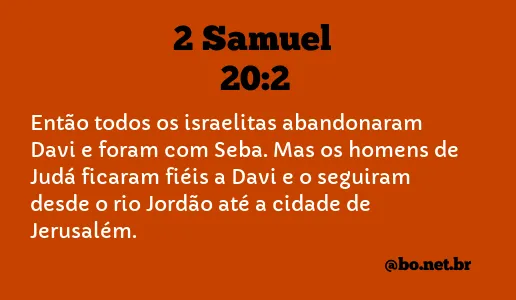 2 Samuel 20:2 NTLH