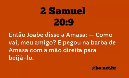 2 Samuel 20:9 NTLH