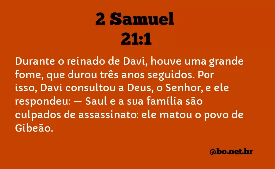 2 Samuel 21:1 NTLH