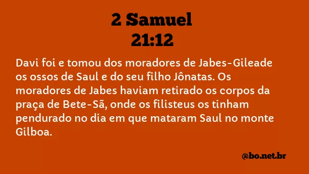 2 Samuel 21:12 NTLH