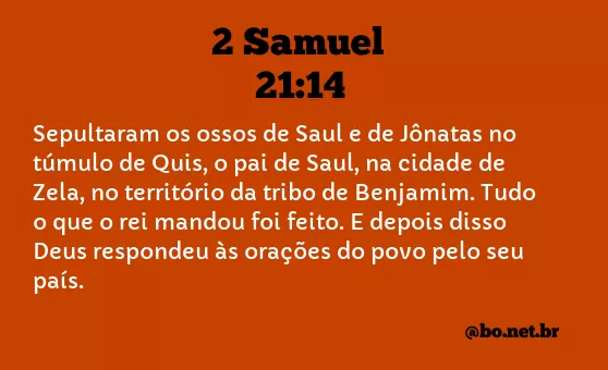 2 Samuel 21:14 NTLH