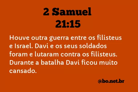 2 Samuel 21:15 NTLH