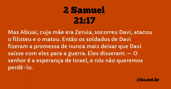 2 Samuel 21:17 NTLH