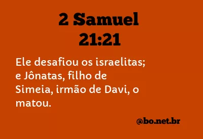 2 Samuel 21:21 NTLH