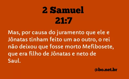 2 Samuel 21:7 NTLH