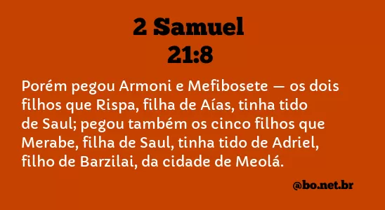 2 Samuel 21:8 NTLH
