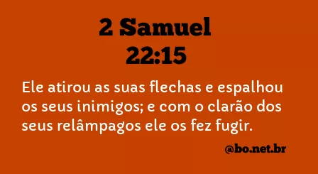 2 Samuel 22:15 NTLH