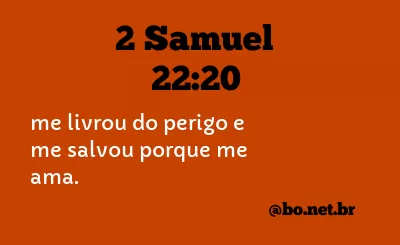2 Samuel 22:20 NTLH