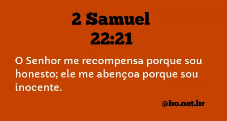 2 Samuel 22:21 NTLH