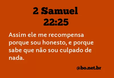 2 Samuel 22:25 NTLH