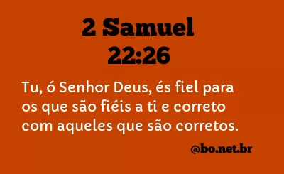2 Samuel 22:26 NTLH