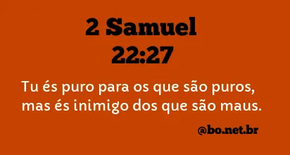 2 Samuel 22:27 NTLH