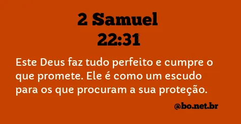 2 Samuel 22:31 NTLH