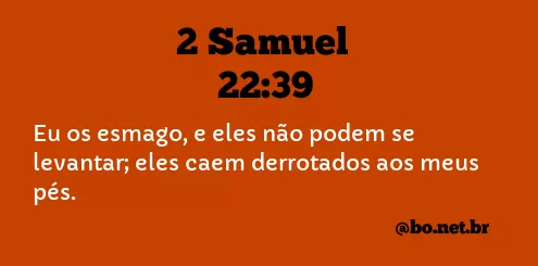2 Samuel 22:39 NTLH