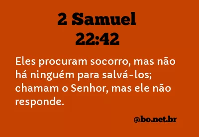 2 Samuel 22:42 NTLH