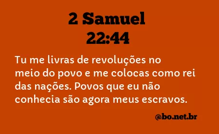 2 Samuel 22:44 NTLH