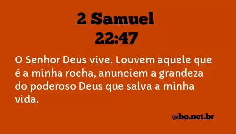 2 Samuel 22:47 NTLH