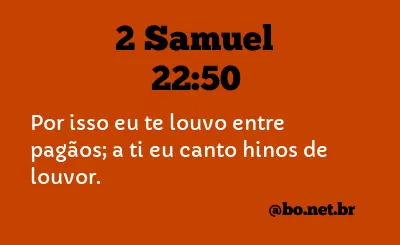 2 Samuel 22:50 NTLH