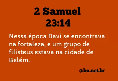 2 Samuel 23:14 NTLH