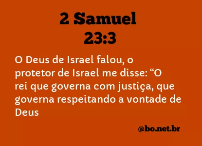 2 Samuel 23:3 NTLH