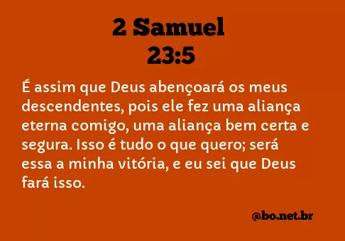 2 Samuel 23:5 NTLH