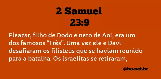 2 Samuel 23:9 NTLH