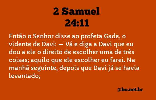 2 Samuel 24:11 NTLH