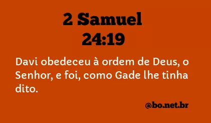 2 Samuel 24:19 NTLH