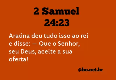 2 Samuel 24:23 NTLH