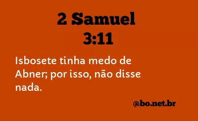 2 Samuel 3:11 NTLH