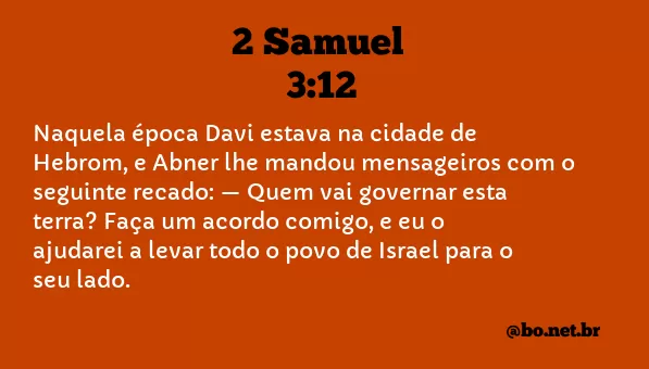2 Samuel 3:12 NTLH