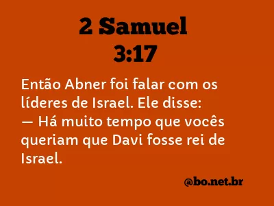 2 Samuel 3:17 NTLH