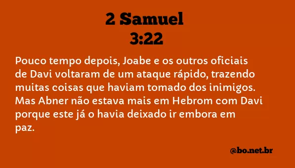 2 Samuel 3:22 NTLH