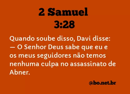2 Samuel 3:28 NTLH