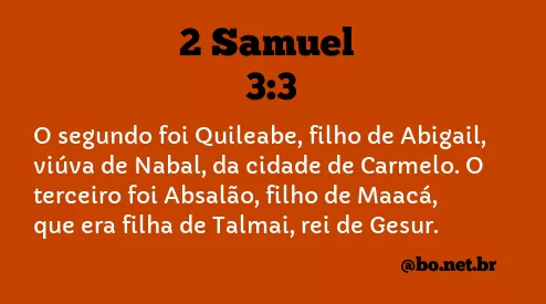 2 Samuel 3:3 NTLH