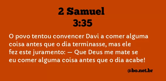 2 Samuel 3:35 NTLH