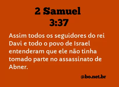 2 Samuel 3:37 NTLH