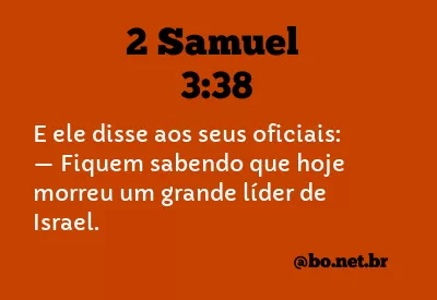2 Samuel 3:38 NTLH